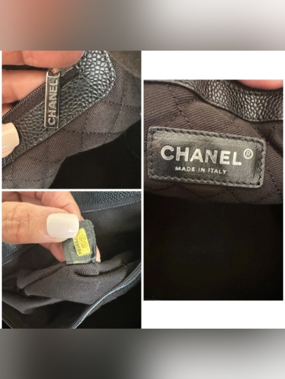 Chanel Coco Black Tote Bag with Red Patterned Accents - Picture 4 of 10